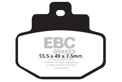 Klocki hamulcowe EBC SFA321HH skuterowe (kpl. na 1 tarcze)