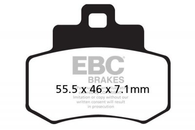 Klocki hamulcowe EBC SFA356 skuterowe (kpl. na 1 tarcze)