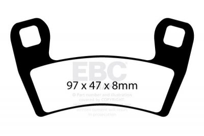 Klocki hamulcowe EBC SXR657HH Side By Side Race Formula (kpl. na 1 tarcze)