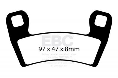 Klocki hamulcowe EBC SXR657HH Side By Side Race Formula (kpl. na 1 tarcze)