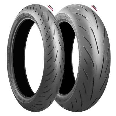 BRIDGESTONE KOMPLET OPON (16611/24) 120/70ZR17 BATTLAX S22 (58W) TL PRZÓD DOT 2024 + (16614/24) 190/50ZR17 BATTLAX S22 (73W) TL 