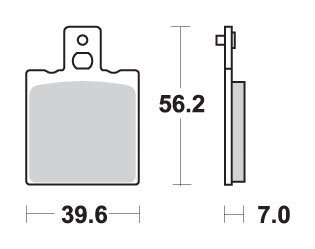 SBS KLOCKI HAMULCOWE KH47 STREET PERFORMANCE (EXCEL) SINTER KOLOR ZŁOTY