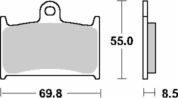 SBS WYPRZEDAŻ KLOCKI HAMULCOWE KH145 / KH236 EVO SINTER