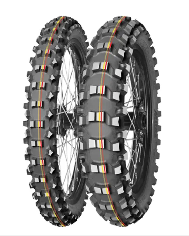 MITAS OPONA 70/100-19 TERRA FORCE-MX SM SOFT/MEDIUM 42M (CZERWONO-ŻÓŁTY PASEK) TT TYŁ DOT 2024 (DOT:DJDC/CJDC) (460067) (ZAMIENN