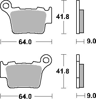 SBS PROMOCJA KLOCKI HAMULCOWE KH368 STREET STANDART CERAMIC KOLOR CZARNY