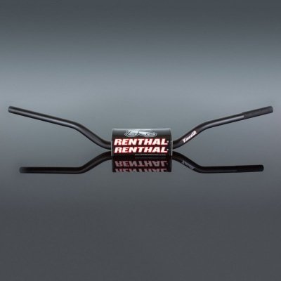 RENTHAL KIEROWNICA 1,1/8 CALA (28,6MM) MX FATBAR HANDLEBAR BLACK KAWASAKI KFX 450 08+ PADDED PADDED KOLOR CZARNY Z GĄBKĄ