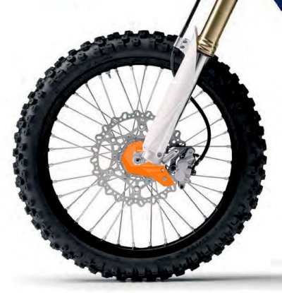 POLISPORT OSŁONA DOLNEJ CZĘŚCI AMORTYZATORA PRZÓD (Z ZESTAWEM MONTAŻOWYM) HUSQVARNA TC/FC/TE/FE 15-24; KTM SX/SX-F/EXC/EXC-F 15-