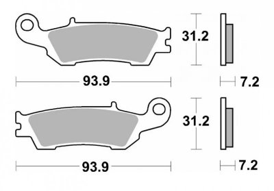 SBS KLOCKI HAMULCOWE NOWOŚĆ KH450 OFF-ROAD CARBON