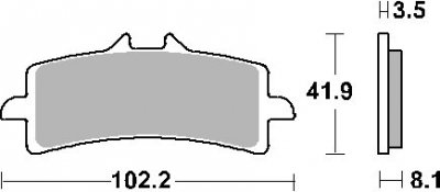 SBS KLOCKI HAMULCOWE KH447 RACING DUAL CARBON KOLOR CZARNY