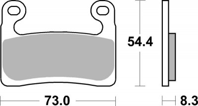 SBS KLOCKI HAMULCOWE RACING DUAL CARBON KOLOR ZŁOTY BMW S 1000RR 19-21