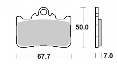 SBS KLOCKI HAMULCOWE STREET PERFORMANCE (EXCEL) SINTER KH759 KOLOR ZŁOTY PASUJE DO: HONDA CB 500 F/X/R 22-, CBR 500 R 22-, CB 75