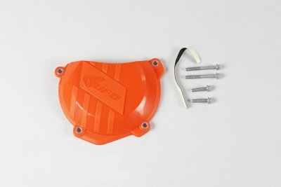 UFO OSŁONA POKRYWY SPRZĘGŁA KTM SXF 250-350 16-21, EXC 250-350 16-21, KOLOR POMARAŃCZOWY