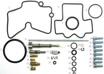BEARING WORX ZESTAW NAPRAWCZY GAŹNIKA HONDA CRF 250R 06, (26-1087)