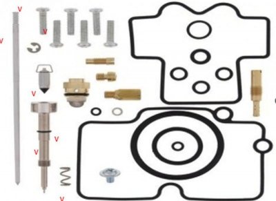 BEARING WORX ZESTAW NAPRAWCZY GAŹNIKA HONDA CRF 450R 03, (26-1461)