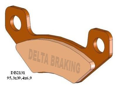 DELTA BRAKING KLOCKI HAMULCOWE KH398 CAN-AM DS 450 08-14 TYŁ - ZASTĘPUJĄ DB2131MX-D ORAZ DB2131QD-D
