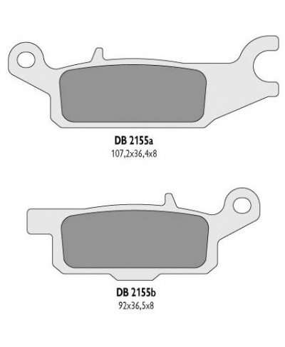 DELTA BRAKING KLOCKI HAMULCOWE KH443 YAMAHA YFM 550 GRIZZLY 11-14, YFM 700 GRIZZLY 07-18 LEWY PRZÓD - ZASTĘPUJĄ DB2155MX-D ORAZ 