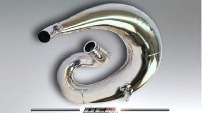 DEP PIPES PROMOCJA DYFUZOR/KOMORA/TUBA REZONANSOWA NIKLOWANA (FRONT EXHAUST PIPE NICKEL): HONDA CR 250 97-99 (NA ZAMÓWIENIE)