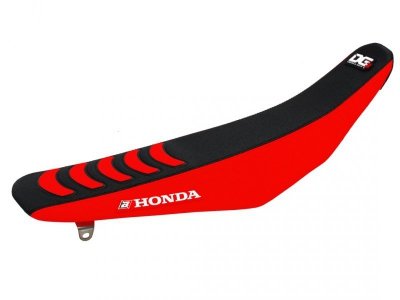 BLACKBIRD POKROWIEC / POSZYCIE NA SIEDZENIE HONDA CRF 250R 14-17, CRF 450R 13-16 DOUBLE GRIP 3, KOLOR CZARNY CZERWONY