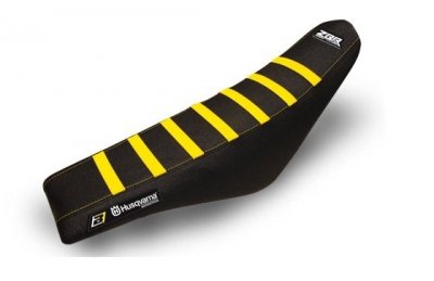 BLACKBIRD WYPRZEDAŻ POKROWIEC / POSZYCIE NA SIEDZENIE HUSQVARNA FC/TC 16-18, TE/FE 17-19 ZEBRA KOLOR CZARNY ŻÓŁTY