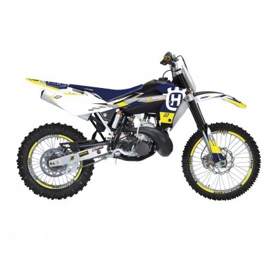 BLACKBIRD KOMPLET NAKLEJEK (OKLEIN) HUSQVARNA CR 125 06-08, WR 250/300 06-13 DREAM 5 KOLOR ŻÓŁTY NIEBIESKI BIAŁY