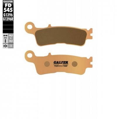 GALFER KLOCKI HAMULCOWE KH755 SPIEK METALICZNY (ZŁOTE) OFF ROAD PRZÓD FANTIC XX 125; XEF/XXF 250/450; XEX 250 22-; YAMAHA YZ 250