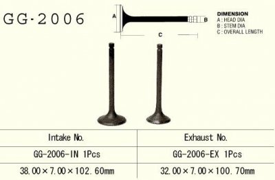 VESRAH ZAWÓR WYDECHOWY YAMAHA YFM 350 '87-'99 WOLVERINE/ BIG BEAR , SR 250 '80-82' (1 NA POJAZD) (OEM: 3Y1-1