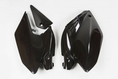 UFO BOCZKI TYLNE HONDA CRF 250X 04-17, KOLOR CZARNY