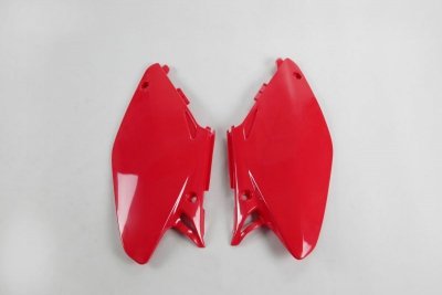 UFO BOCZKI TYLNE HONDA CR 125/250 05-07, KOLOR CZERWONY