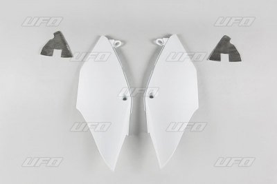 UFO BOCZKI TYLNE HONDA CRF 250R 18, CRF 450R/RX 17-18 KOLOR BIAŁY