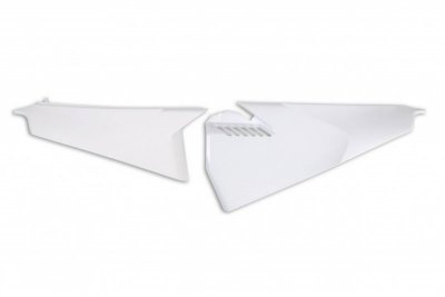 UFO BOCZKI TYLNE HUSQVARNA TC 125/250, FC 250/350/450 19-21, TE 150/250/300, TX 250/300, FE 250/350/450/501 20-21, KOLOR BIAŁY