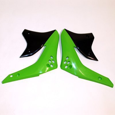 UFO OSŁONY CHŁODNICY KAWASAKI KXF 450 07 KOLOR ZIELONY/CZARNY