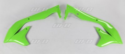 UFO OSŁONY CHŁODNICY KAWASAKI KXF 450 16-17, KOLOR ZIELONY