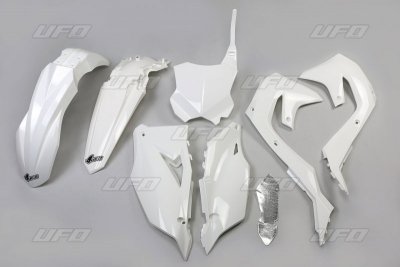 UFO KOMPLET PLASTIKÓW KAWASAKI KXF 250 21-24, KXF 450 19-23 KOLOR BIAŁY (KA227E047)
