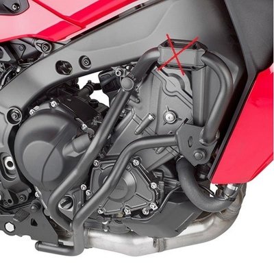 KAPPA GMOLE OSŁONY SILNIKA YAMAHA TRACER 9 21-22 CZARNE - ZASTĘPUJĄ KN2159 - drobne uszkodzenie lakieru