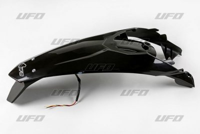 UFO BŁOTNIK TYŁ KTM SX/SXF 11-13 Z LAMPĄ KOLOR CZARNY ( ENDURO Z LAMPKĄ LED )