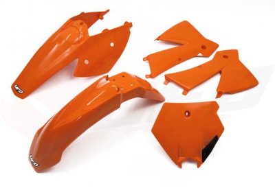 UFO KOMPLET PLASTIKÓW KTM SX/EXC 03-04 KOLOR OEM (POMARAŃCZOWY) (KT502E999)