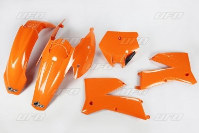 UFO KOMPLET PLASTIKÓW KTM SX 05-06, EXC 05-07 KOLOR POMARAŃCZOWY (KT503E127)
