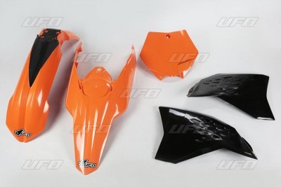 UFO KOMPLET PLASTIKÓW KTM SX/SXF 07-10 KOLOR OEM (POMARAŃCZOWY/CZARNY) (KT506E999)