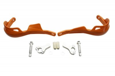 JR OSŁONY RĄK (HANDBARY) Z MOCOWANIEM 22MM POMARAŃCZOWA PLASTIKOWA BEZ ALUMINIUM