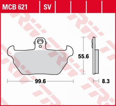 TRW ZF KLOCKI HAMULCOWE KH407 ORGANIC BMW R 80R 91-95, K 1100LT/RS 90-98 PRZÓD