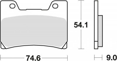 TRW ZF KLOCKI HAMULCOWE KH160 ORGANIC YAMAHA FZR 600 90-95, TDM 850 96-01, FZR 1000 89-90, V-MAX 1200 96-02, PRZÓD (PROMOCJA)