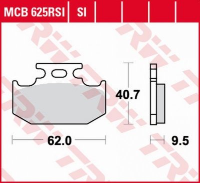 TRW ZF KLOCKI HAMULCOWE KH152 SINTER OFFROAD RACING KAWASAKI KX 125/250/500 89-95, SUZUKI RM 125/250 89-95, RM-X 250 89-98, DR 3