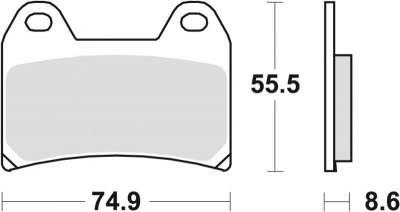 TRW ZF KLOCKI HAMULCOWE KH244 ORGANIC APRILIA PEGASO 650 05-10, BMW F 800 GT /R / S / ST 08-16, KTM 790 ADV 19-, 1090 ADV 17-, S