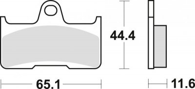 TRW ZF KLOCKI HAMULCOWE KH344 SINTER OFFROAD YAMAHA YFM 660 02-08, TYŁ