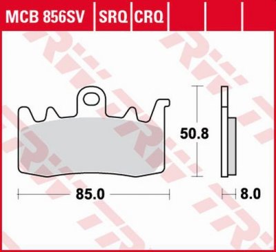 TRW ZF KLOCKI HAMULCOWE KH630 SINTER STREET BMW F 800 R 15-, S 1000 XR 17-, R 1200 GS / ADV / R / RT 13-18, R-NINE T 13-16, R 12