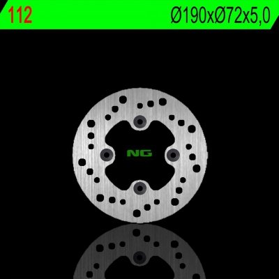 NG TARCZA HAMULCOWA PRZÓD HONDA HELIX 250 95-99 (190X72X5MM) (4OTWORY 10,5MM)