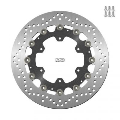 NG TARCZA HAMULCOWA PRZÓD BMW K1100LT/RS 89-00, R1100GS/R 93-94, R1100R/RT/RS 92-01 (305x118x5MM) (6X9,0MM) PŁYWAJĄCA (ŚRODEK AL