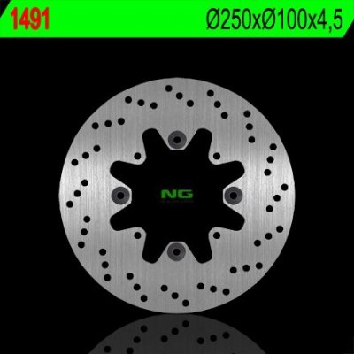 NG TARCZA HAMULCOWA TYŁ KAWASAKI 650 VULCAN 15 (250X100X4,5) (4X10,5MM)