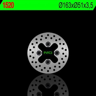NG TARCZA HAMULCOWA PRZÓD KAWASAKI KFX 450R 08-14, KSV 700 (163X51X3,5) (4X10,5MM)