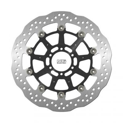 NG TARCZA HAMULCOWA PRZÓD BMW S 1000R/RR 13-20, HP4 12-17, S1000XR 17-19 (320X64X5,0MM) (6X8,5MM) WAVE PŁYWAJĄCA (ŚRODEK ALUMINI